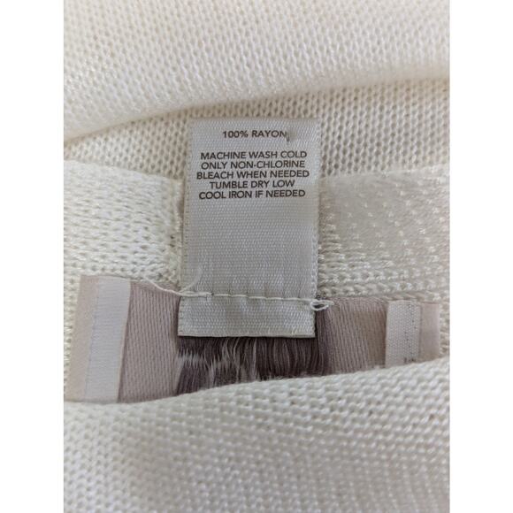 NWOT! LOFT OUTLET PETITE! LIGHTWEIGHT, DRAPEY CREAM DUSTER SWEATER, CARDI! SZ LP - Picture 6 of 8